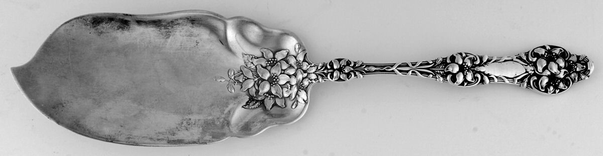 Orange Blossom Old (Sterling, 1905, FlrlBowl, NoMono) Small Solid Fish Serving Knife by Alvin-1