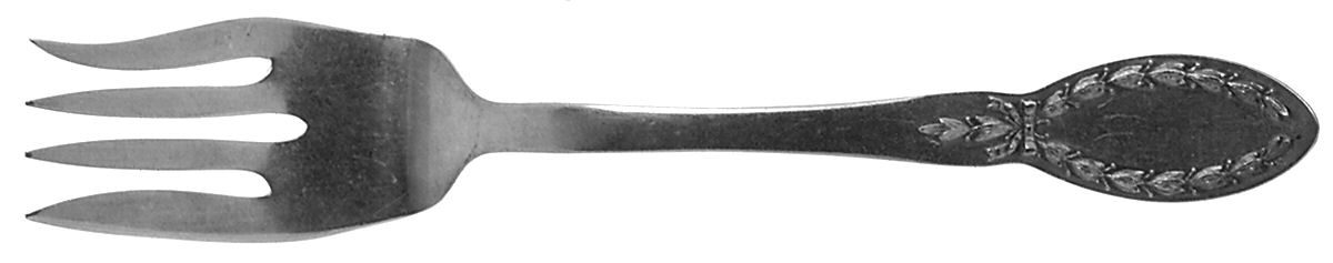Diana (Silverplate, 1910, Monograms) Individual Salad Fork by Alvin-1