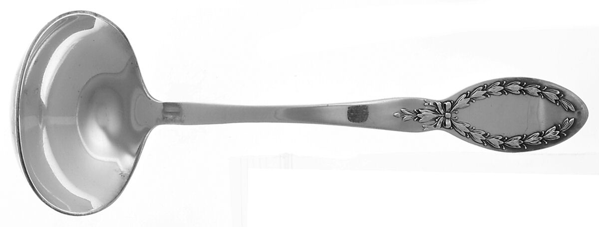 Diana (Silverplate, 1910, Monograms) Solid Gravy Ladle by Alvin-1