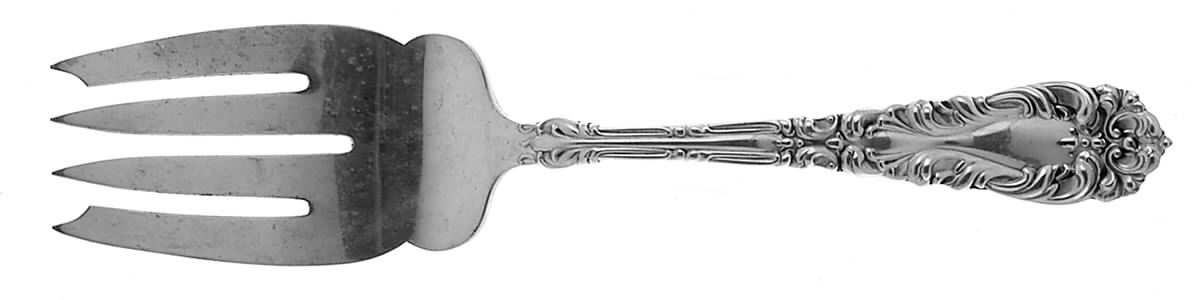 Crescendo (Sterling) Small Solid Cold Meat Serving Fork by Amston-1