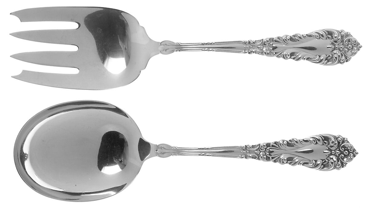 Crescendo (Sterling) (2 Pc) Solid Salad Set by Amston-1