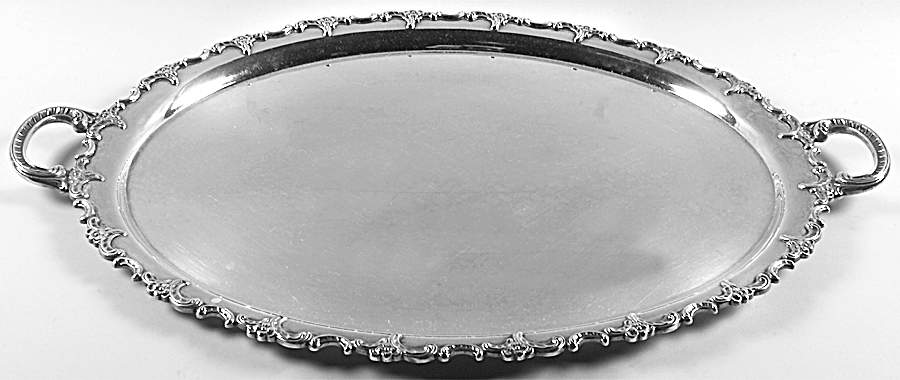 GAK2 (Sterling, Hollowware) Silverplate Waiter Tray by Gayer & Krauss-1