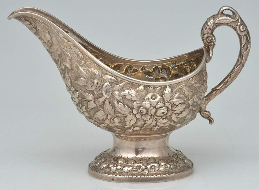 ANW1 (Coin, Hollowware) Gravy Boat by A. E. Warner, Sr-1