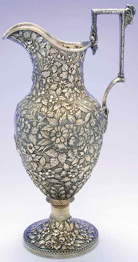 ANW1 (Coin, Hollowware) Footed Ewer/Pitcher by A. E. Warner, Sr-1