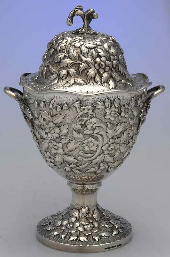ANW1 (Coin, Hollowware) Sugar Bowl & Lid by A. E. Warner, Sr-1