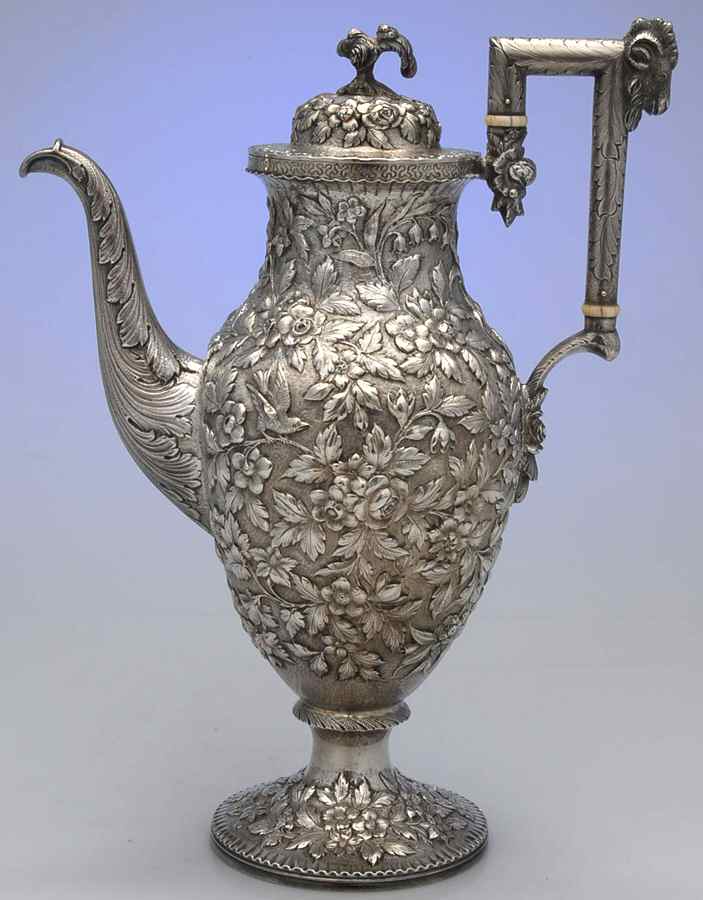 ANW1 (Coin, Hollowware) Coffee Pot by A. E. Warner, Sr-1