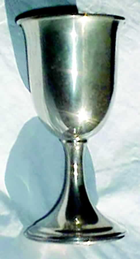 Pewter Hollowware Water Goblet by A H Hanle-1