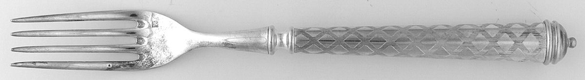 Losange (Silverplate) Fork by Alain Saint Joanis-1