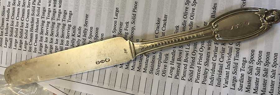 Kenilworth (Sterling, 1850) Solid Dessert/Tea Knife by Albert Coles-1
