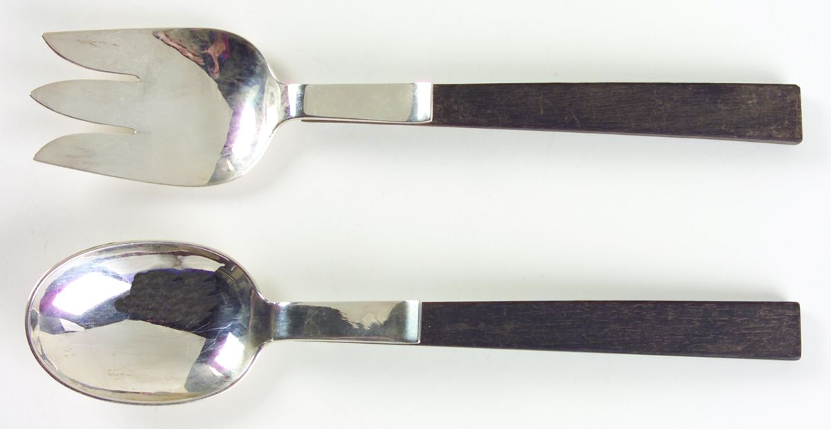 Town and Country (Sterling) 2 Piece Salad Set Hollow Handle Sterling Bowl by Allan Adler-1