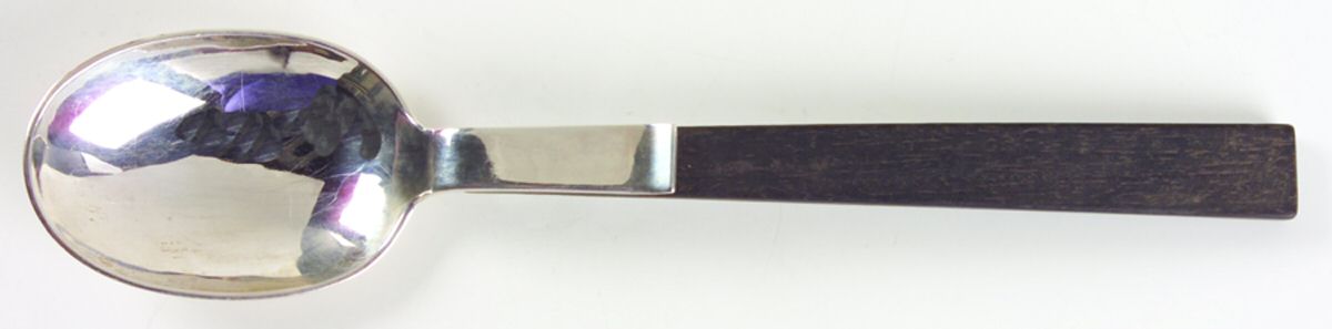 Town and Country (Sterling) Salad Serving Spoon,Hollow Handle,Sterling Bowl by Allan Adler-1