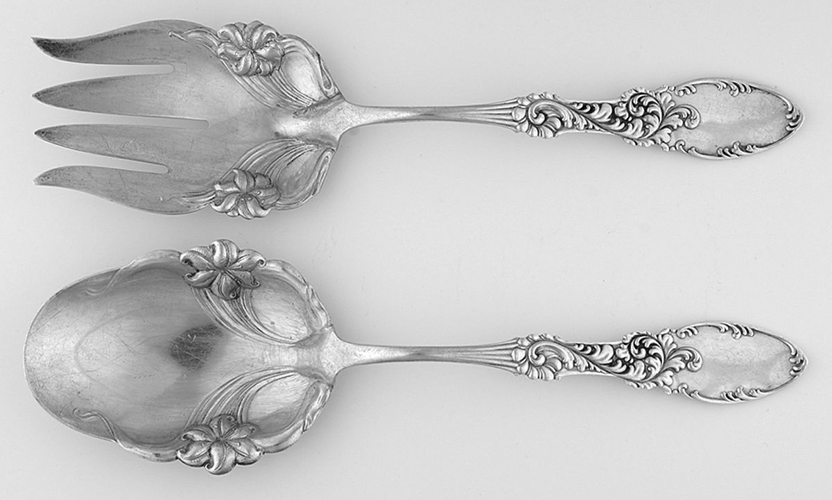 Tyrolean (Sterling, 1905) (2 Pc) Solid Salad Set by Amston-1