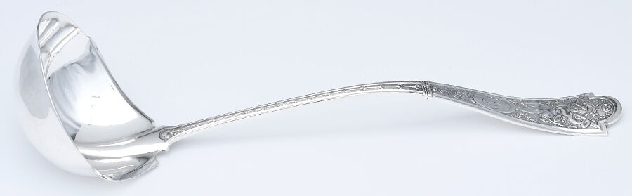 Cupid (Sterling) Large Solid Soup Ladle by Albert Coles-1
