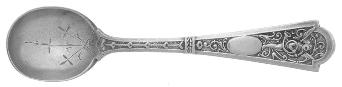 Cupid (Sterling) Master Salt Spoon by Albert Coles-1