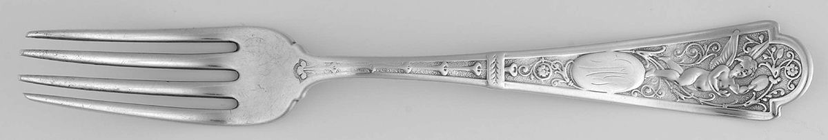 Cupid (Sterling) Monogram Fork by Albert Coles-1