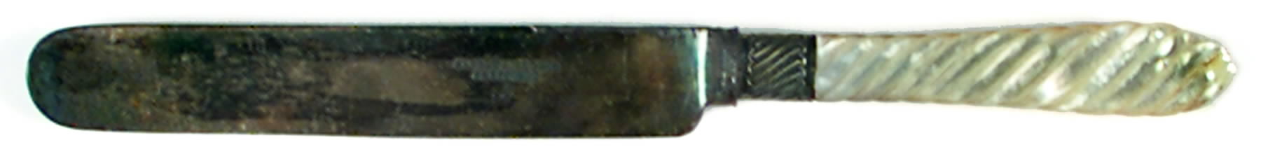 AIX1 (SILVERPLATE) Blunt Hollow Knife by Alfred Field-1