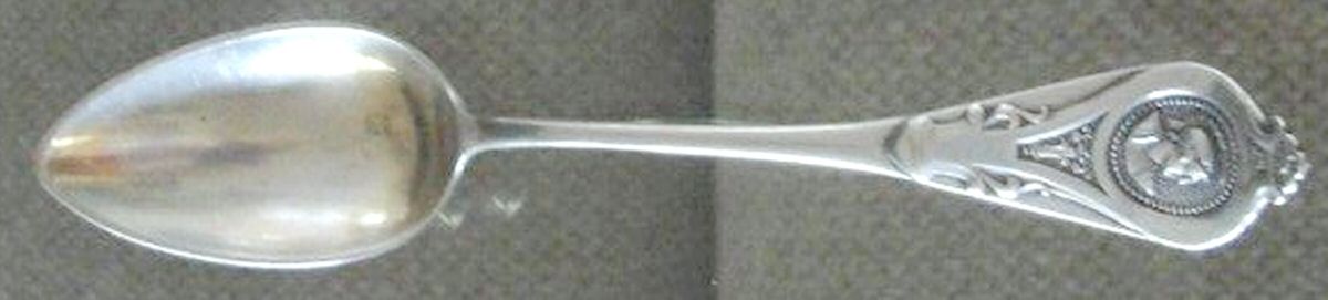Medallion (Coin, 1863) Five O'Clock Teaspoon by Albert Coles-1