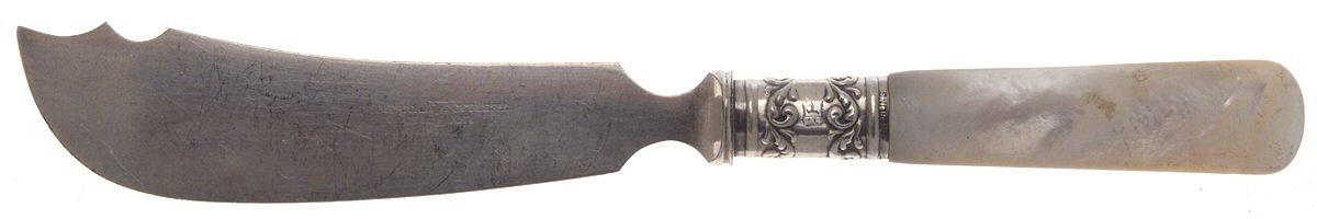 Pearl Handle Flatware (Sterling) Pearl Handle Master Butter by American Cutlery -1