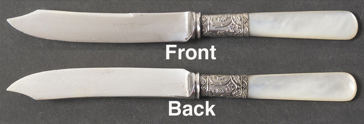 Pearl Handle Flatware 4 (Sterling) Pearl Handle Individual Fruit Knife by American Cutlery -1