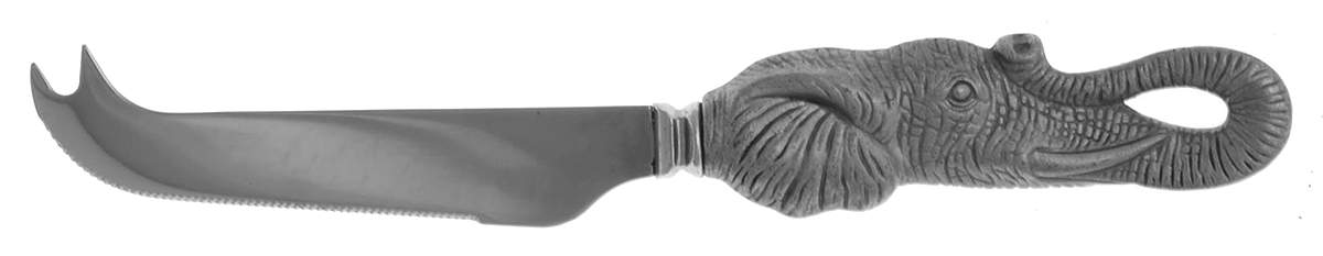 Elephants (Aluminum, Hollowware) Hollow Handle Serving Cheese Pick by Arthur Court-1