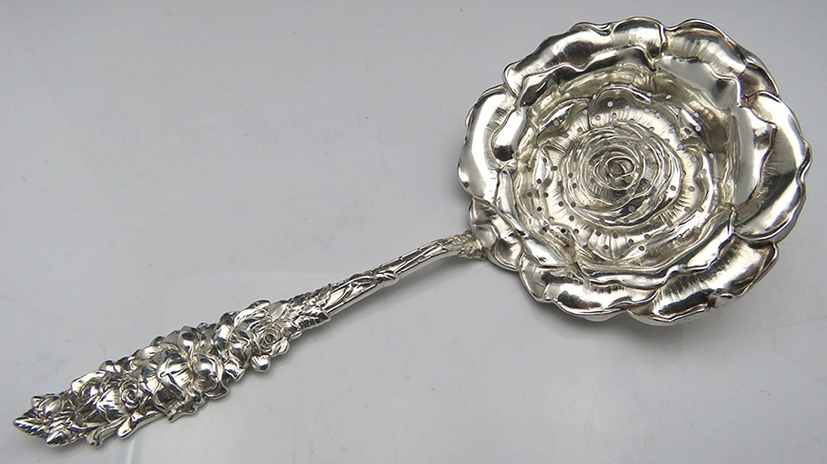 Rose (Sterling) Small Sugar Sifter by Alvin-1