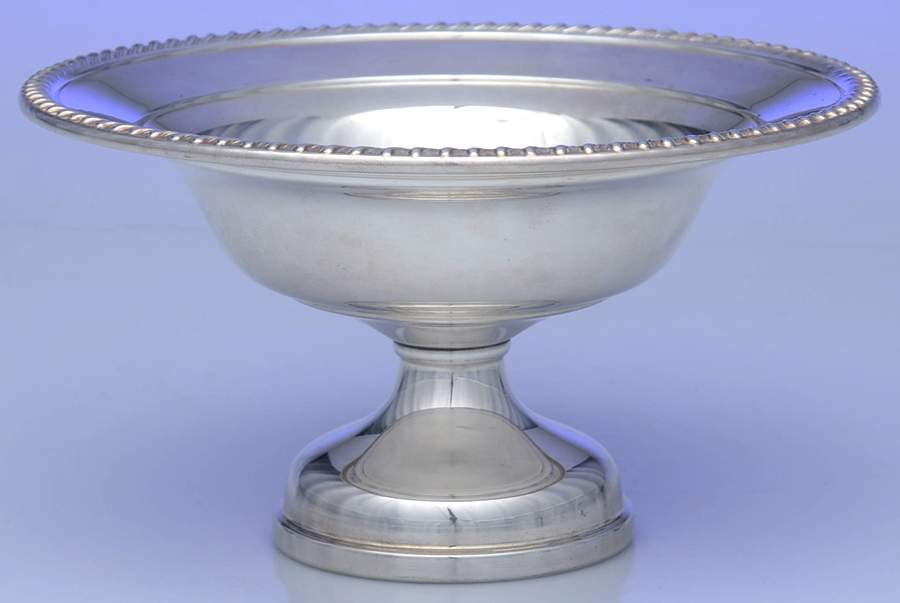 93 (Silverplate, Hollowware) Round Compote (Height X Width) by Art Silver -1