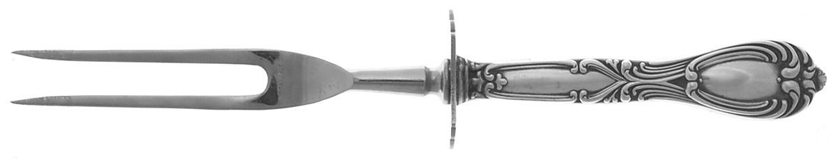 ASS5 (Sterling) Small Steak Carving Fork with Stainless Prongs by Amston-1