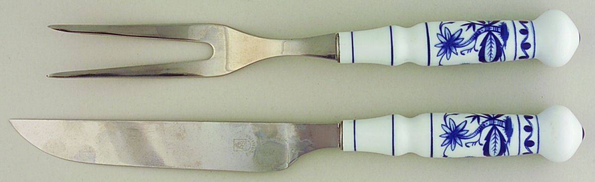 700 (Stainless) Small Stainless Blade 2-Piece Steak Carving Set by ABS Stainless-1