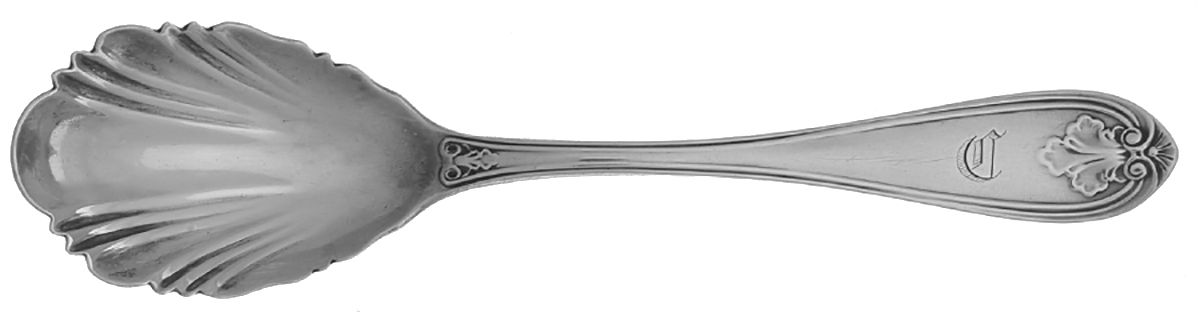 Leaf-Shell (Coin) Sugar Shell Spoon by Albert Coles-1