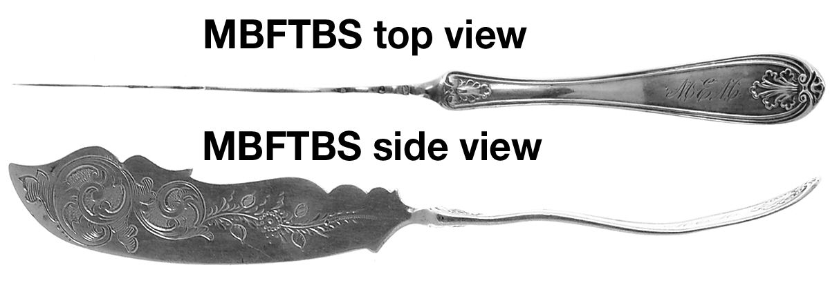 Leaf-Shell (Coin) Small Flat Twist Hdl Master Butter Knife BrightCut by Albert Coles-1