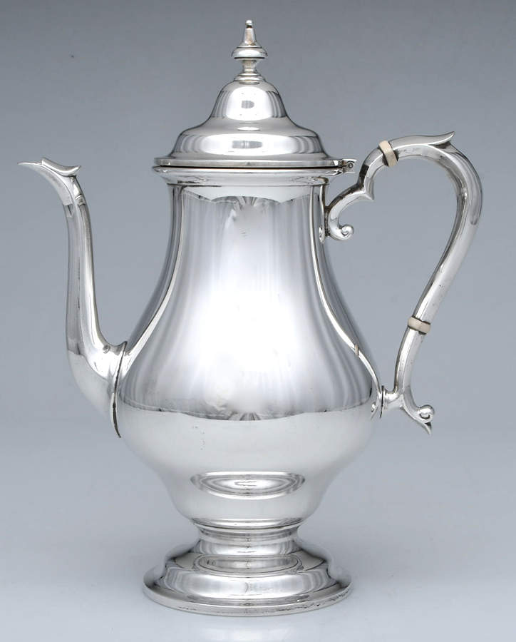 Georgian (Sterling, Hollowware) Coffee Pot by Alvin-1