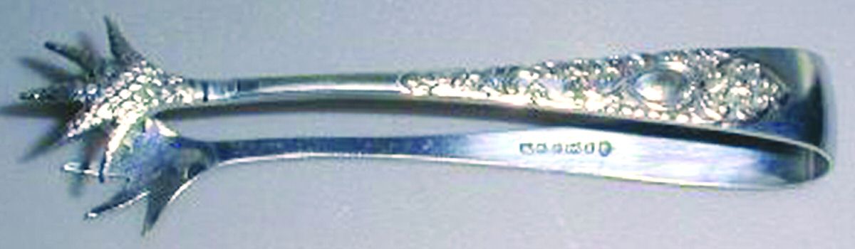 AXA1 (Silverplate) Sugar Tongs by Albert Abrecht-1