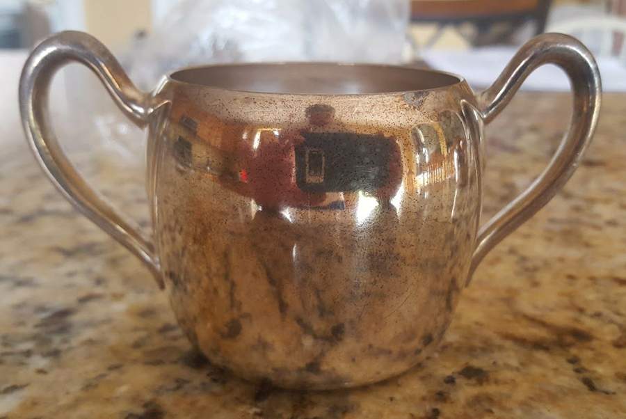 Silverplate Hollowware Open Sugar Bowl by Academy-1