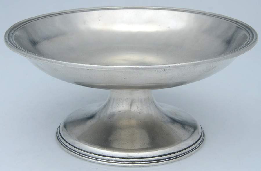 Peltro (Pewter, Hollowware) Round Compote (Height X Width) by Arte Italica-1