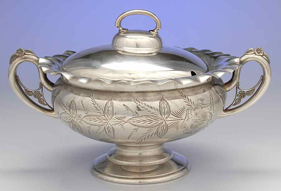 Silverplate Hollowware Soup Tureen by Aurora-1
