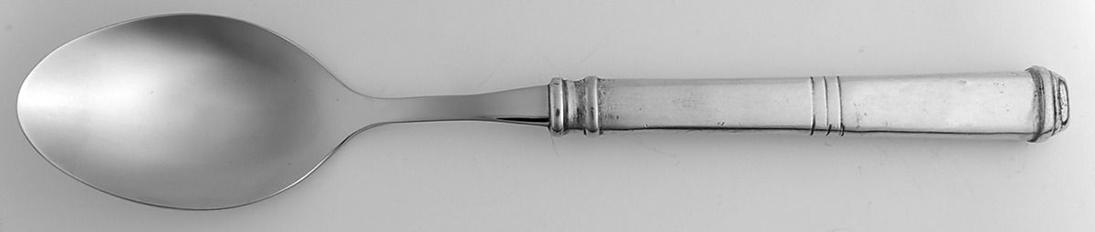 Isabella (Pewter) Salad Servng Spoon with Stainless Bowl by Arte Italica-1