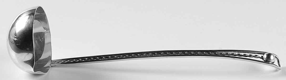 Sterling Hollowware Punch Ladle Solid Piece by Alfredo Sciarotta-1