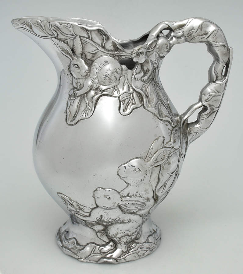 Bunnies (Aluminum, Hollowware) 32 Oz Pitcher by Arthur Court-1