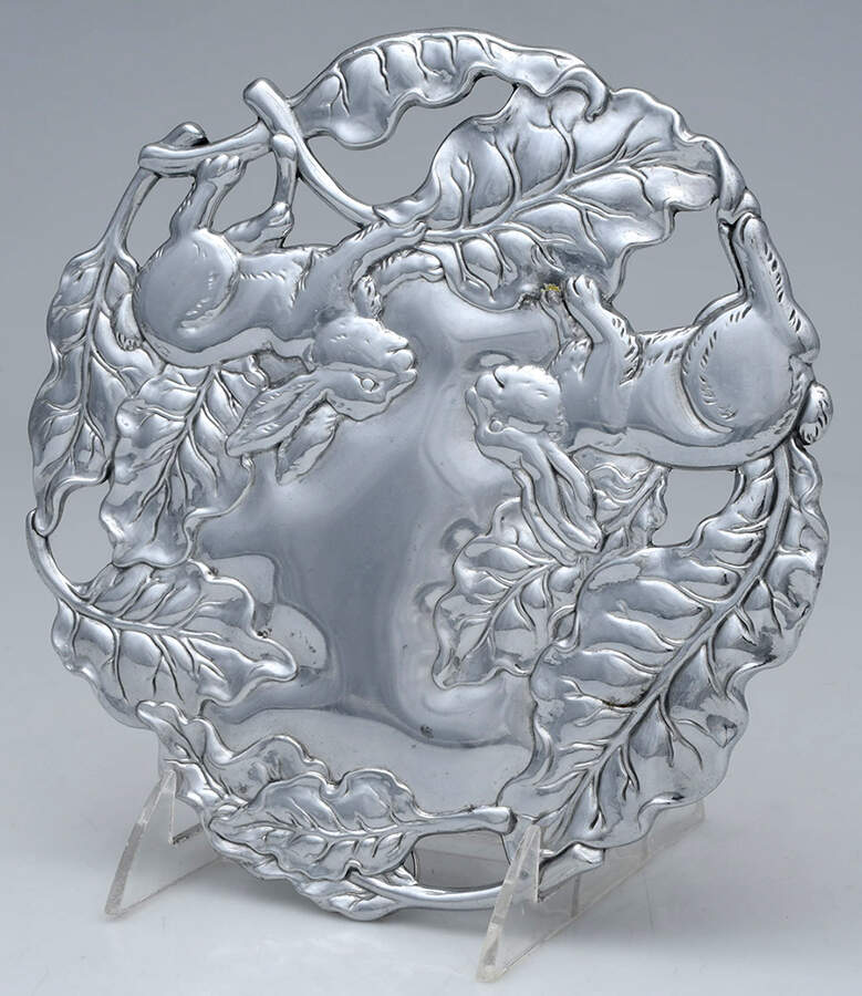 Bunnies (Aluminum, Hollowware) Trivet by Arthur Court-1