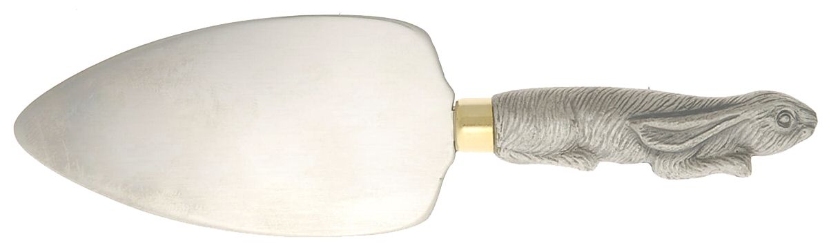 Bunnies (Aluminum, Hollowware) Cheese Server with Stainless Blade by Arthur Court-1