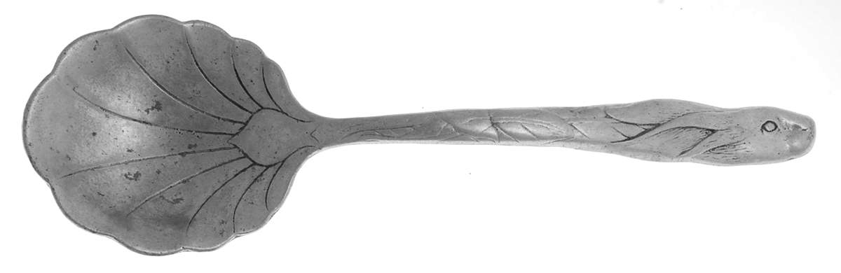 Bunnies (Aluminum, Hollowware) Solid Salad Serving Spoon by Arthur Court-1