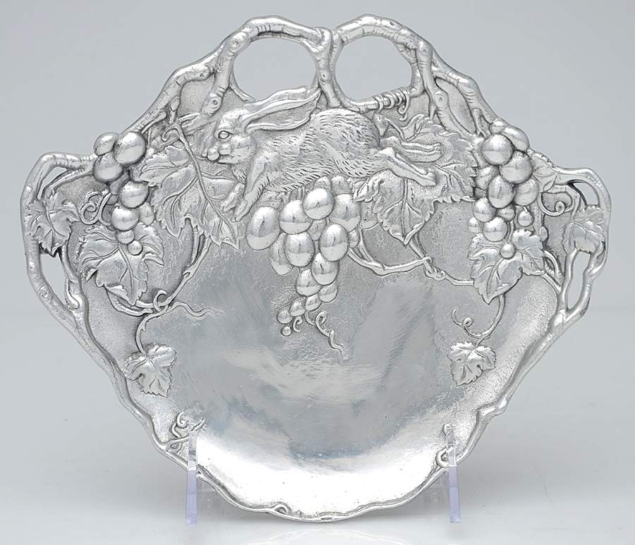 Bunnies (Aluminum, Hollowware) Trivet by Arthur Court-1