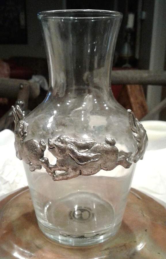 Bunnies (Aluminum, Hollowware) Carafe by Arthur Court-1