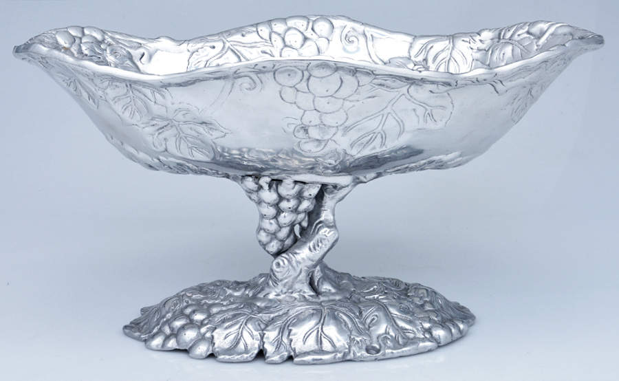 Grape (Aluminum, Hollowware) Oval Footed Centerpiece by Arthur Court-1
