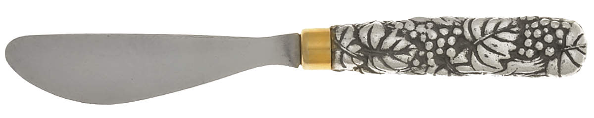 Grape (Aluminum, Hollowware) Individual Hors D'Oeuvre-Butter Knife HollowHandle by Arthur Court-1