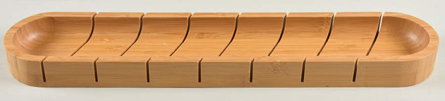 Grape (Aluminum, Hollowware) Wood Baguette Cutting Board by Arthur Court-1