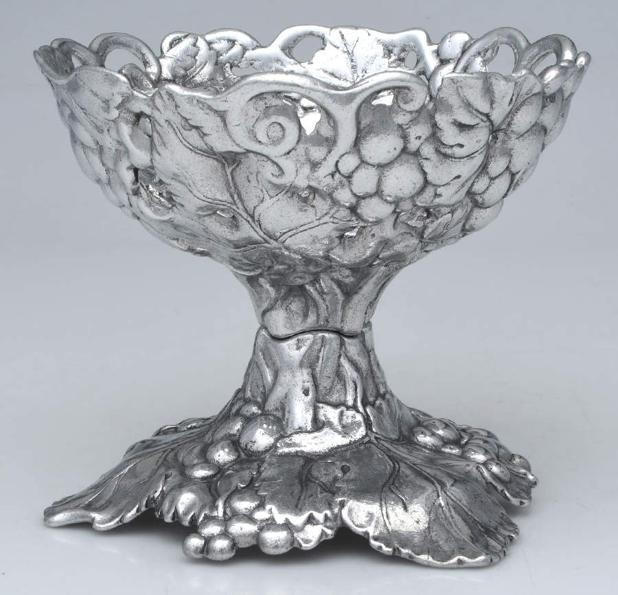 Grape (Aluminum, Hollowware) 6" Pillar Candleholder by Arthur Court-1