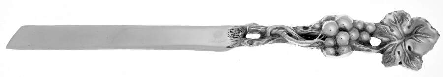 Grape (Aluminum, Hollowware) Large Solid Piece Cake Knife by Arthur Court-1