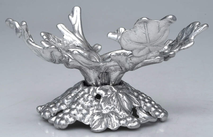 Grape (Aluminum, Hollowware) Stand for 11" Acrylic Bowl by Arthur Court-1