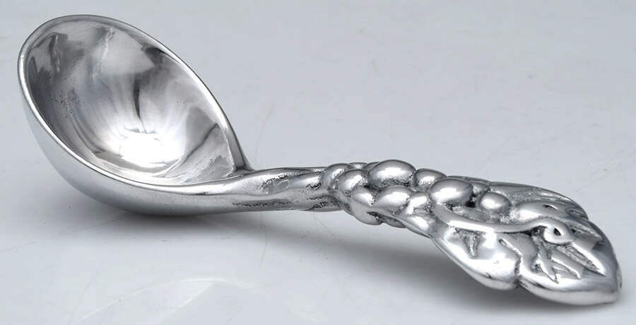 Grape (Aluminum, Hollowware) Condiment Spoon by Arthur Court-1